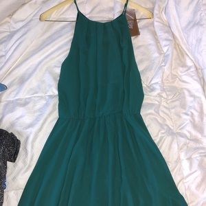 Emerald green dresss